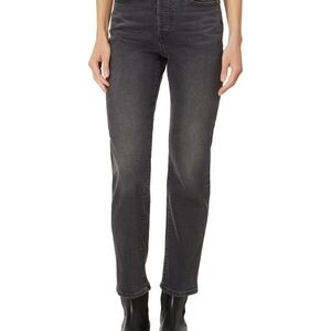 Washed Black Levi’s Wedgie Straight Jeans